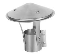 iplusmile Copertura per Tubo Fumario in Acciaio Resistente Antipioggia Esterno Design Ombrello per Ventilazione Efficiente Facile Installazione per Casa e Ristorante Protezione Contro