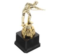 iplusmile Coppa da Biliardo in Plastica Oro Design Elegante Tema Biliardo, Premio per Competizioni e Collezione Lungo Termine per Snooker e Pool