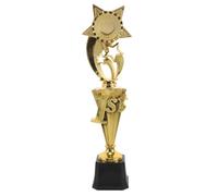 iplusmile Coppa Premio Prima Posizione in Plastica Oro 36cm Coppa Sportiva Versatile per Competizioni e Premi Festa Celebrazione Riutilizzabile