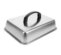 iplusmile Copri Barbecue Rettangolare in Acciaio Resistente al Calore per Sciogliere Formaggio e Cottura a Vapore Strumento Versatile per Steak e Cucina Occidentale