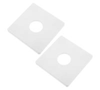 iplusmile Copri Foro Quadrato Bianco in Plastica 2 Pezzi per Foro Muro Facile Applicazione Versatile per Vari Scenari di Climatizzazione