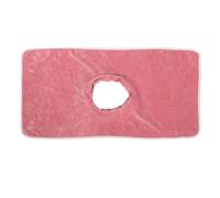 iplusmile Copri Lettino Massaggio con Foro Viso Rosa per Estetica Telo Letto Massaggio Professionale Resistente e Confortevole per Trattamenti Viso e Corpo