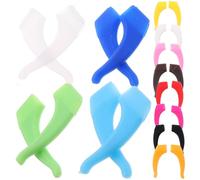 iplusmile Copri Stanghette Antiscivolo per Occhiali in Silicone, 12 Paia | Facili da Installare, per Occhiali da Vista e Protettivi, Fissaggio Stabile, Uso in Lavoro e Ginnastica