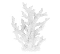 iplusmile Corallo Artificiale Per Acquario Decorazione Bianca in Resina Ornamento Realistico Per Serbatoio Di Pesci Adatto Ad Acqua E Salata Facile Pulizia 7.7 X 2.4 X 9.4 Pollici