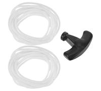 iplusmile Corda di Avviamento per Rasaerba con Impugnatura a Strappo in Plastica Nera, Azione a Strappo, Accessorio Giardino per Anziani e Donne