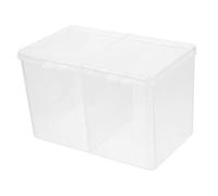 iplusmile Cotton Pads Trasparente con Scomparti Organizer per Make Up e Cosmetici per Bagno e Scrivania per Donne e Speciali