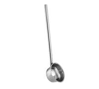 iplusmile Cucchiaio da Cucina in Acciaio Bocca per Versare Manico lungo Rotondo Mestolo Multiuso per Acqua e Zuppa Utensile Pratico per Mensa Giardino Casa Saldatura Fine