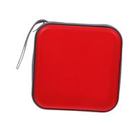 iplusmile Custodia Cd Rigida in Plastica Rossa Con Protezione Antigraffio e Capacità Dischi Organizer Portatile Antiurto Per Auto e Viaggio
