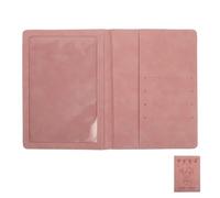 iplusmile Custodia per Certificato di Nascita in PU Rosa, Tasche Etichettate Multiple, per Libretto Vaccinazioni, Tessera Sanitaria e Cartella Medica, Viaggio e Ospedale, per Genitori