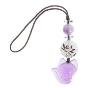 iplusmile Cute Fox Crystal Phone Charm Strap Unique Decorative Keychain Accessory For Phones Bags And More