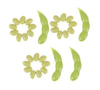 iplusmile Decorativo di Fagioli di Soia Verdi Artificiali Realistici Modelli di Verdure Finte per Arredamento Casa Negozi e Scuole per Esposizione e Decorazione Fotografica