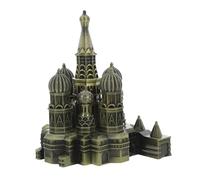 iplusmile Decorazione da Tavolo Casa Russia Edificio Statua di Edificio in Metallo Decorazione Architettonica Decorazioni Architettoniche per Feste Accessori Architettonici