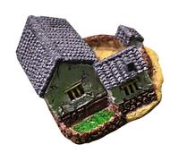 iplusmile di casa con tetto in paglia Figurine in miniatura mini figure case da giardino delle fate mini case per l'artigianato mini case di villaggio mini cose piccola casa resina