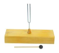 iplusmile Diapason Didattico con Cassa in Legno Strumento per Esperimenti e Insegnamento della e Vibrazione Tuning Fork per Accordatura Strumenti e Scienza Colore Casuale Colore Casuale