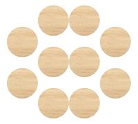 iplusmile Dischi Di Bambù 10 Pezzi 8 Cm Incompiuti Per DIY Crafts Decorazione Ben Lucidati Senza Bave