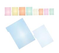 iplusmile Divisori per Raccoglitori Plastica e Carta Colorati Segnaposto Facili da Inserire per Notebook Sostituzione Pratica e Organizzazione Efficiente