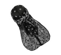 iplusmile Durag Turbante Uomo e Donna in Morbido e Resistente Wrap Lungo Stile Pirata Riutilizzabile Protezione Capelli Antinodo Copricapo Hip Hop Unisex