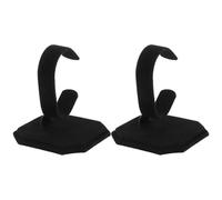 iplusmile Espositore per Organizzare Gioielli per Orologi e Bracciali in Flanella Nera, 2 Pezzi, Protezione Durante la Ricarica, Design Lucidato a Mano
