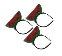 iplusmile Fasce per Chioma Motivo a Anguria 3 Pezzi, Accessori per Chioma Leggeri e Decorativi per Feste Estive e Cosplay, Copricapo Colorato per Tutte le Età