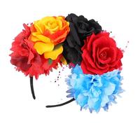 iplusmile Fascia Floreale con Corona di Fiori Misti Accessorio per Feste Matrimoni e Foto di Maternità Decorazione Tropicale per Ragazze e Donne