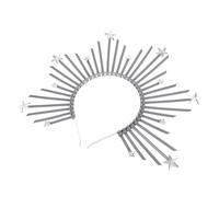 iplusmile Fascia per Capelli Donna Corona Dea con Stelle Argento Accessorio Cosplay Elegante per Matrimoni Compleanni e Feste Prom Design Confortevole e Compatibile con Vari Stili