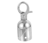 iplusmile Fermacorda Gancio a Moschettone in Acciaio Inox per Estremità di Corda, Tappo Terminale Resistente e Lucido per Parapetti e Colonne Decorative, Accessorio per Controllo Folla