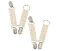 iplusmile Fermagli per Cappello da Viaggio 4 Pezzi Bordo in Pizzo Beige Clip Multiuso per Scialli e Cardigan Accessorio Portatile per Borse e Abbigliamento Donna per Viaggi e Uscite