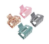 iplusmile Fermagli Per Chioma Artiglio Da Donna 4 Pezzi Set Piccolo Antiscivolo Design Chic in Acetato Per Feste e Uso Quotidiano Regolazione Acconciature Elegante Regalo