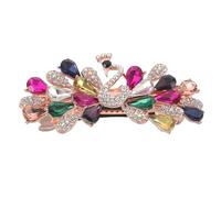 iplusmile Fermaglio Per Capelli Strass Floreale Fermaglio Per Coda Di Cavallo Strass Da Ballo