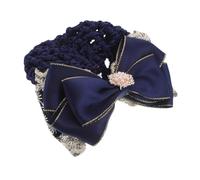 iplusmile Fermaglio per Chignon Rete per Capelli Elastica Copri Chignon da Donna Facile da Usare Materiale Leggero e Traspirante Design Fiocco per Lavoro e Eventi Formali