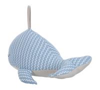 iplusmile Fermaporta Forma di Balena in Tessuto Decorazione Originale per Porta Interna Bloccavento Antispiffero per Ambienti Tema Spiaggia Morbido e Silenzioso Facile da Spostare