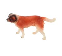 iplusmile Figura Cane San Bernardo in PVC Simulato Decorazione da Tavolo Leggera e Durevole Ornamento Animale Domestico per Ragazzi e Ragazze Accessorio Realistico per Interni e Giardino