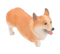 iplusmile Figura di Cane Corgi Realistica in Plastica Gialla per Decorazione Domestica e Feste a Tema Cane, Riproduzione Adorabile e Dettagliata per Ragazzo Ragazza