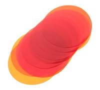 iplusmile Filtro per Lampada LED Rosso 20 Pezzi in Gel Resistente, Pellicola Autoadesiva Traslucida Tonda 50 MM per Illuminazione Teatrale e Ambientale in Ufficio e Cameretta