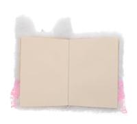 iplusmile Fluffy con Copertina Peluche Forma di Coniglio Diario Portatile per Ragazze Taccuino Mini da Scrittura e Appunti Accessorio Cancelleria Bambina per Diario Segreto e Piani