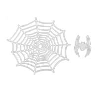 iplusmile Fustelle a Forma di Ragnatela 2 Pezzi per Goffratura Halloween Stencil Fai da Te per Biglietti Creativi Strumenti Manuali Pratici e Durevoli per Decorazioni Festive