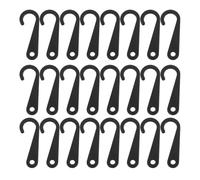 iplusmile Ganci Per Esposizione Calzini E Accessori 500 Pezzi Ganci a J in Plastica Nera Per Display Retail Calze Cappelli Guanti Facili Da Installare E Riutilizzabili