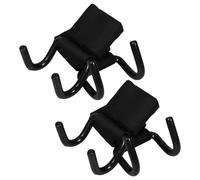 iplusmile Ganci per Sollevamento Pesi e Impugnature per Polsi in Ferro Fasce Imbottite, Supporto Protettivo per Polsi, Set da 2 Paia per Allenamento Forza, Trazioni e Palestra