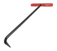 iplusmile Gancio per Tombino in Acciaio 45 CM Rivestimento Antiscivolo Attrezzo di Sollevamento a Forma di T per Serrande Avvolgibili Porte Garage e Coperture di Scarico Utensile