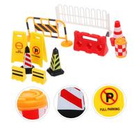 iplusmile Gioco Segnali Stradali Educativo in Abs per Barriere e Coni Segnaletici per Apprendimento e Gioco di Finzione in Parcheggio e Traffico