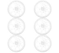 iplusmile Goniometri Circolari Riutilizzabili Set 6 Pezzi in Plastica Scala ad Alta Precisione Strumento Multiuso per Misurazione Angoli e Disegno