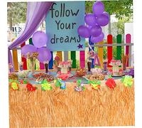 iplusmile Gonna per Hawaii in Abs Frange Tinsel Decorazione Resistente per Feste Compleanno e Indoor Outdoor