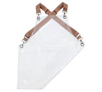 iplusmile Grembiule Trasparente in Tpu da Parrucchiere Corto 60 Cm con Cinturino Regolabile per Salone, Protezione Antiolio e Chimica per Acconciature Professionali