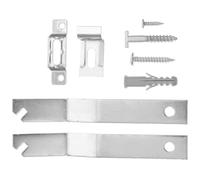 iplusmile Kit per Appendere Quadri Antifurto 2 Set Ganci di Sicurezza per Cornici in Legno Fino a 25 CM Ferramenta Stabile per Specchi e Quadri su Pareti in Cartongesso Accessori per