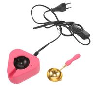 iplusmile Kit Scalda Sigilli Cera Elettrico con Cucchiaio e Fornello per Ceralacca Set Completo per Sigilli Personalizzati Design Compatto e Retrò per Uso Domestico e Regali Creativi