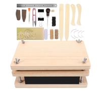 iplusmile Kit Versatile Metallo e Pressa per in Libri Rilegatura Legno Portatile per Riparazione e Creazione DIY di Scrapbooking e Fai da Te