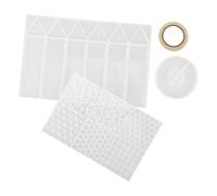 iplusmile Lampada Mosaico Esagonale Base Fai da Te, Stampo in Silicone | Effetti Ombra Delicati, Conserva Fiori Secchi, Nastro Adesivo Incluso, per Decorazioni Tavola e Torta