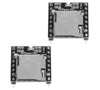 iplusmile Lettore Mp3 Mini Nero 2 Pezzi Modulo Compatibile con Arduino e Batterie Aa per Uso in Progetti Audio in Plastica e Componenti Elettronici