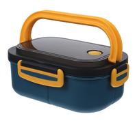 iplusmile Lunch Box per Adulti da 1,2l Scomparti, Facile da Pulire e Superficie Liscia, Porta Pranzo Ermetico in Silicone e Pp, per Ufficio e Picnic