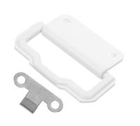 iplusmile Maniglia per Congelatore in Plastica con Ganci e Morsetto per Tende Trasparenti, Set Ricambio con Viti, Accessori per Armadietti Refrigerati Professionali, Uso in Supermercati